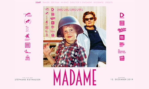 webdesign für "madame"